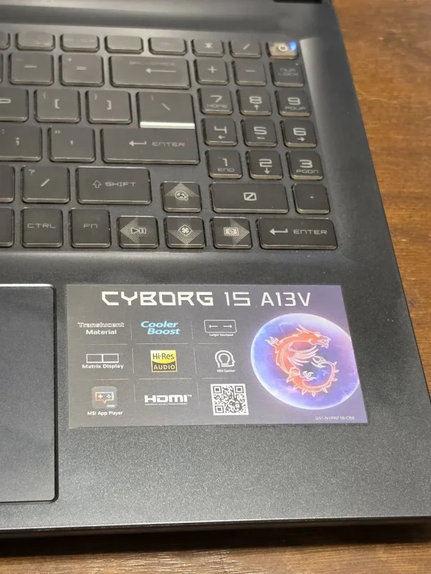 MSI Cyborg 15 A13VF / i7-13620H RTX 4060 8GB 16GB DDR5 144hz - slika 5